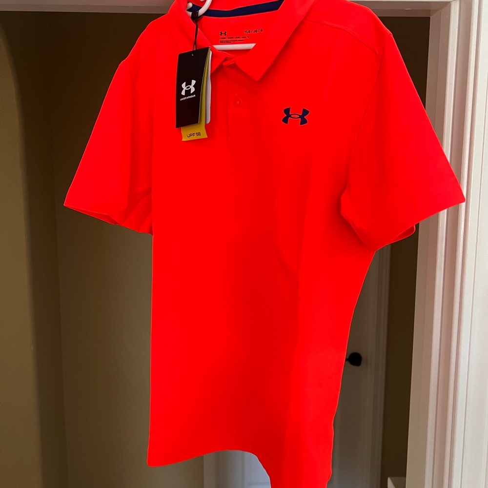 Under Armour Men's Bright Red Polo Shirt